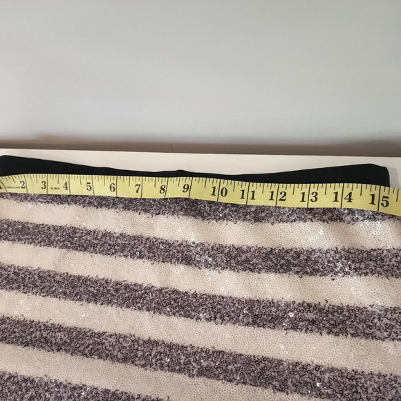 Rachel Roy - Sequined Stripped & Stretchy Pencil Skirt - Picture 7 of 8